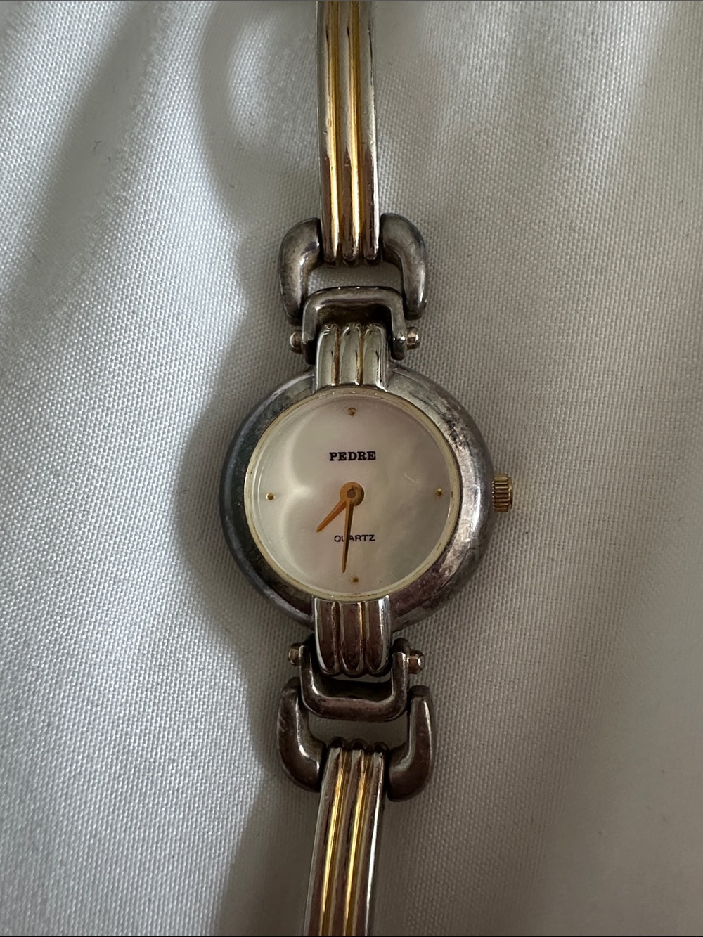 Vintage Pedre Two-Tone Gold and Silver Bracelet Watch